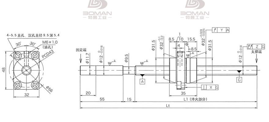 KURODA HG1230QS-BEZR-0500A 黑田精工的滚珠丝杠怎么拆