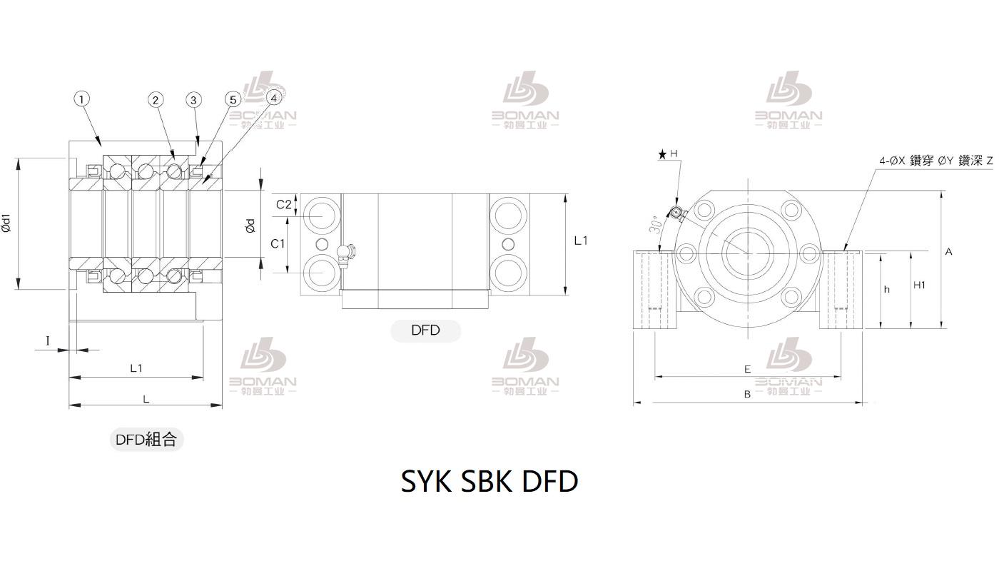 SYK MBCS15-G 丝杆支撑座syk