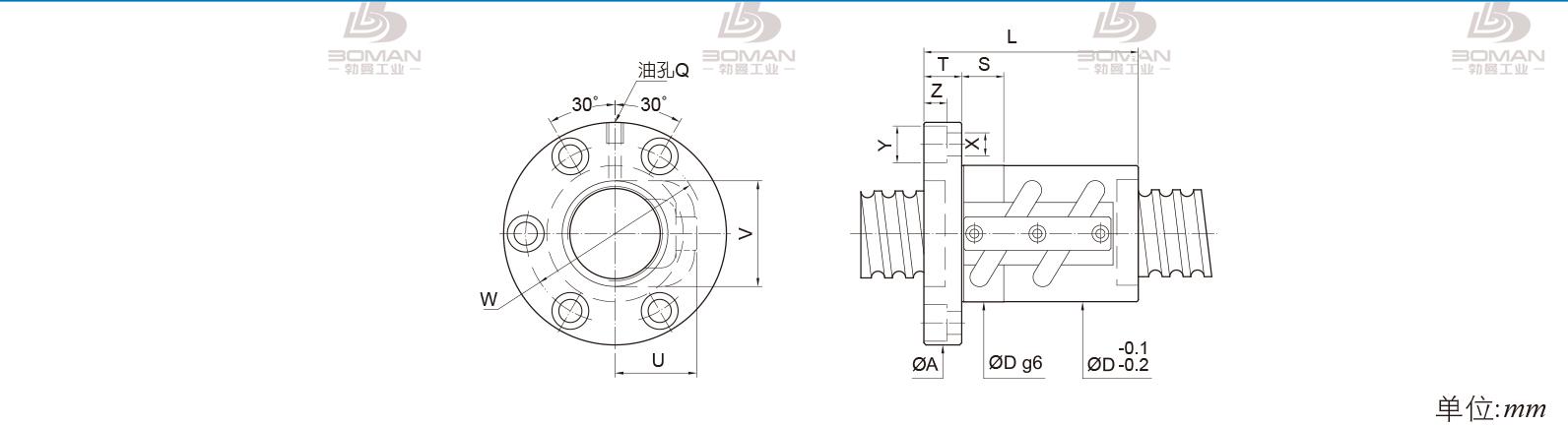 PMI FSVC3606-5 PMI TBI研磨级滚珠丝杆